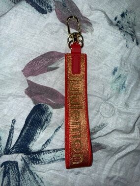 lululemon athletica Metallic Wordmark Lunar New Year Never Lost Keychain